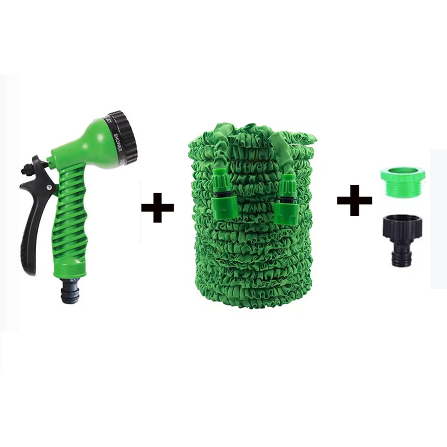 Flexible Hose Braided - 25フィート～100フィートの伸縮式ガーデンホース、マジックウォーターパイプ、家庭用ガーデン日常散水ツール、高圧洗車用ウォーターガン