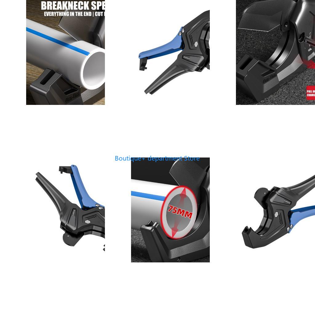 Pipe Cutter Ratchet - E1PD パイプカッターステンレス鋼ラチェットはさみチューブカッター PVC/PU/PP ホース切断ハンド