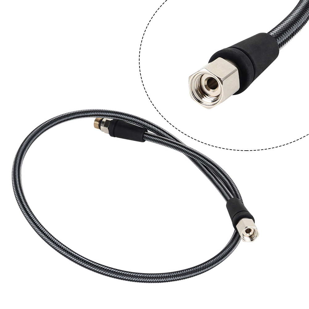 Flexible Hose Braided - 300bar対応、編み込み構造のカーボンファイバー製ダイビング用高圧ホース。プロ仕様のスキューバダイビング用、柔軟性のあるホース。