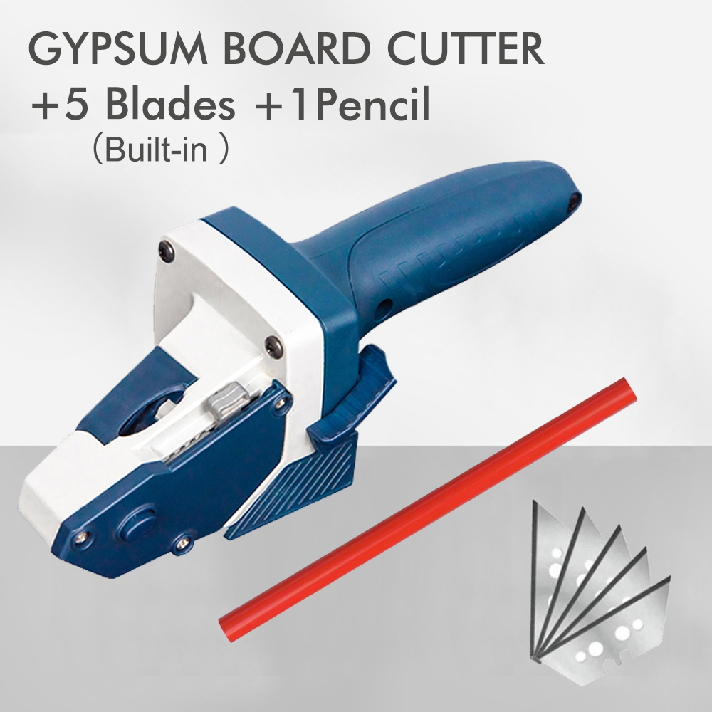 Pipe Cutter Ratchet - 手動石膏ボードカッター ハンドプッシュ式乾式壁切断ツール テープ付き木工用切断板ツール