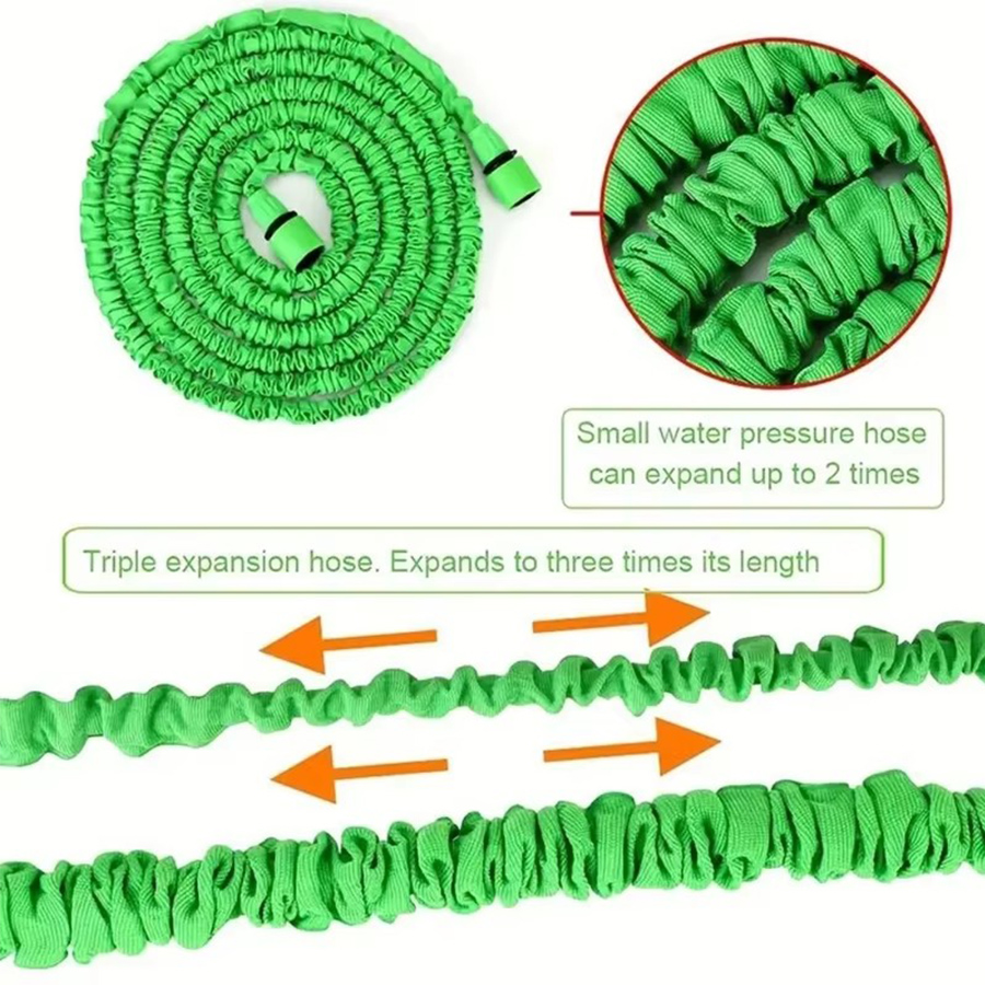 25フィート～100フィートの伸縮式ガーデンホース、マジック - Flexible Hose Braided のレビューと価格