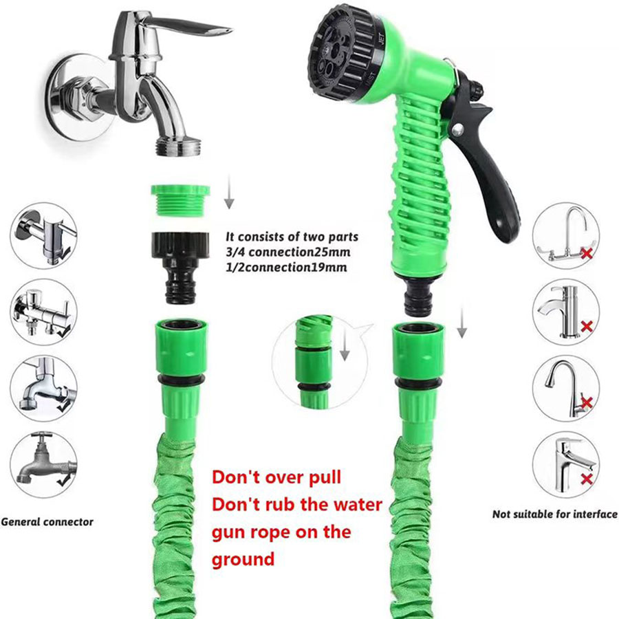 25フィートから200フィートまで伸縮可能なマジックホース、 - Flexible Hose Braided のレビューと価格