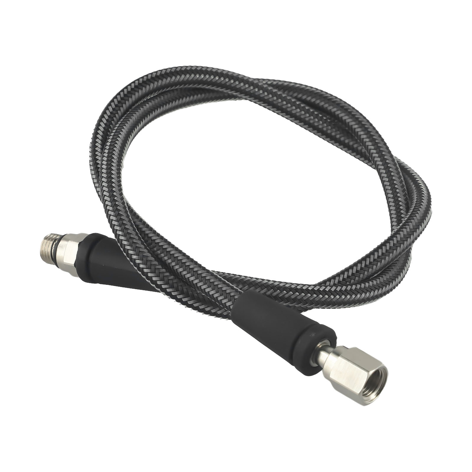 300bar対応、編み込み構造のカーボンファイバー製ダイビン - Flexible Hose Braided のレビューと価格