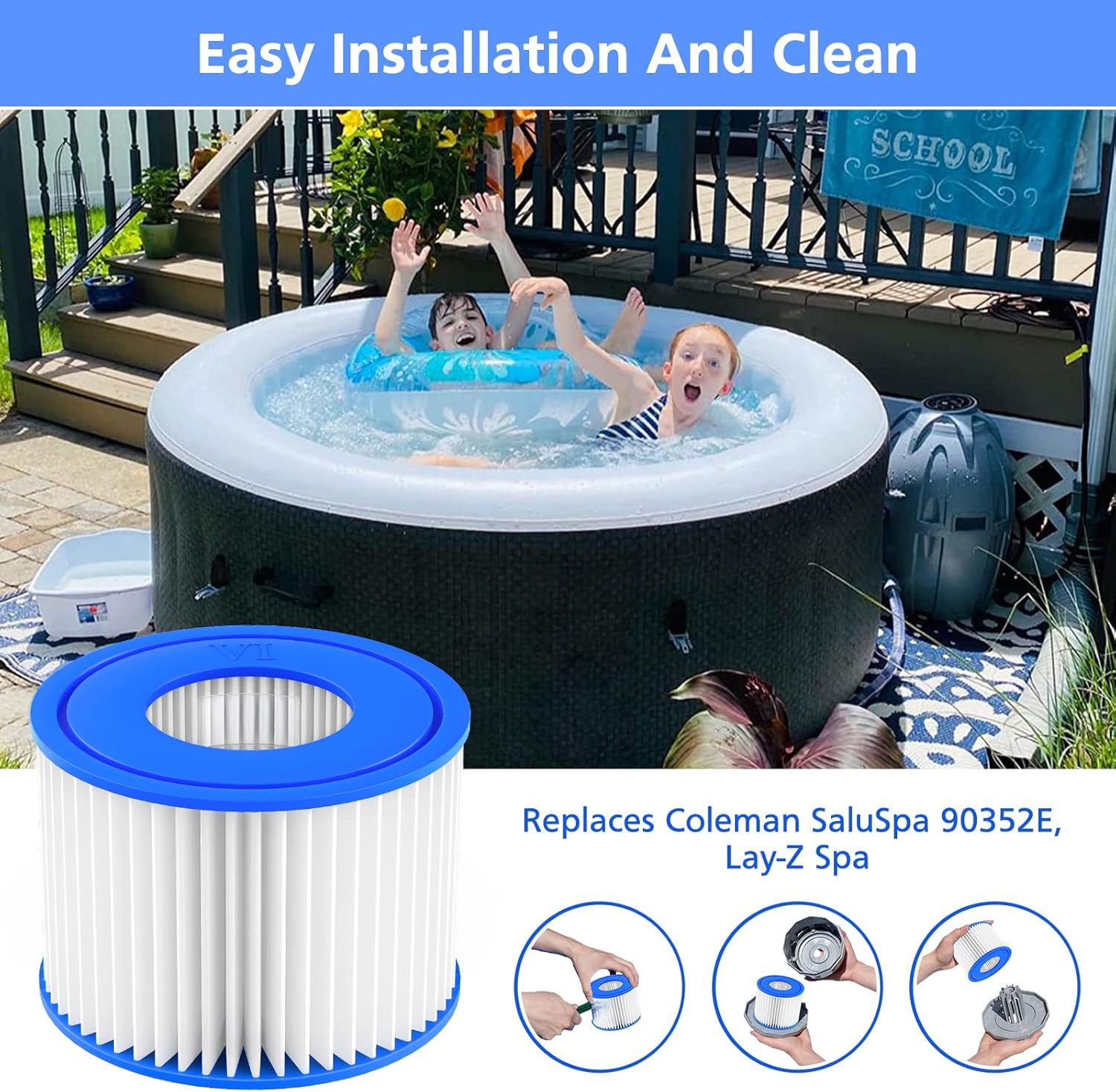 ホットタブ用フィルターVI、Bestway VI、Lay-Z - Basin Mixer Cartridge のレビューと価格